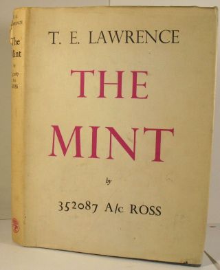 T.  E.  Lawrence Of Arabia The R.  A.  F.  British Military 352087 A/c Ross Book