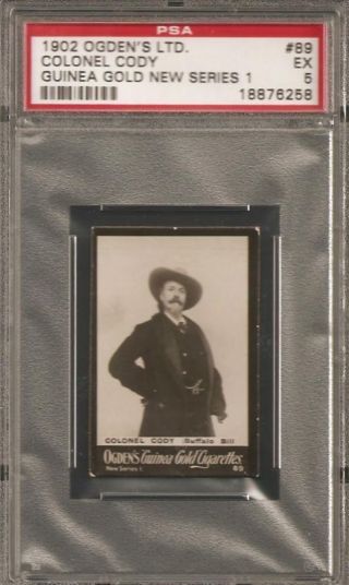1902 Ogden Guinea Gold Col.  Buffalo Bill Cody Psa 5 Rare