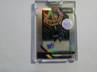 Michael Porter Jr Prizm Silver Prizm Auto 225$ Shipped Good Deal Price Is Firm