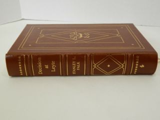 Easton Press Decision At Leyte Stanley Falk Leather Bound Lib Of Military Hist