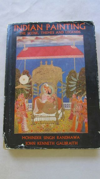 Old Book Indian Painting The Scene Themes & Legends 1968 1st Ed.  Dj Gc