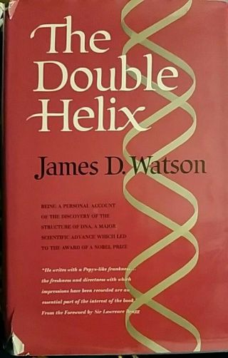 The Double Helix James D.  Watson 1968 1st Ed/5th Print Dna Biology History