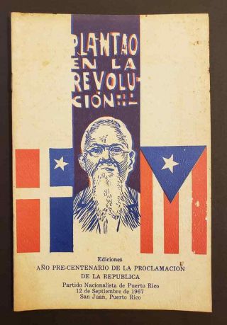 Vtg Booklet / Plantao En La Revolucion / Partido Nacionalista / Puerto Rico 1967