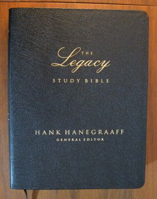 The Legacy Study Bible King James Version Nkjv Hanegraaff 2007 Faux Leather