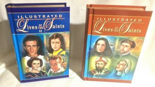 Catholic Lives Of The Saints 2 Volumes I & Ii Matched Set W/box Illustrated