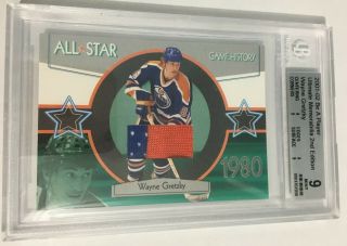 2001 - 02 BAP Ultimate Memorabilia All - Star History 32 Wayne Gretzky 25/40 BGS 9 2