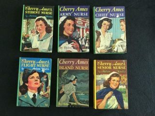 6 Cherry Ames Vtg Nurse Book 1940 