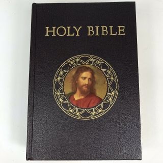 Vintage 1953 The Holy Bible Catholic Action Edition With Blank Family Genealogy