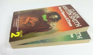 Set of (2) Clark Aston Smith Out of Space & Time 1 & 2 - Lovecraft,  Panther PB 3
