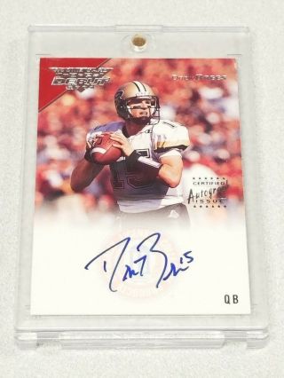 2001 Topps Debut Drew Brees Rc Auto On Card /499
