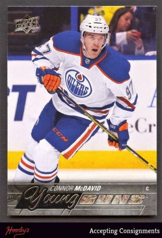 2015 - 16 Upper Deck Ud Young Guns Rookie 201 Connor Mcdavid Rc Oilers 15 - 16