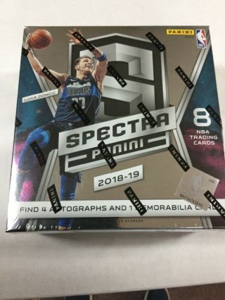 2018 - 19 Panini Spectra Basketball Factory Hobby Box 2