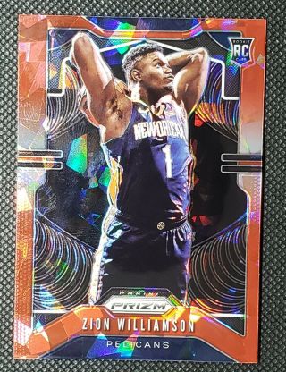Zion Williamson Rc 2019 - 20 Panini Prizm Rookie Ruby Red Refractor Pelicans