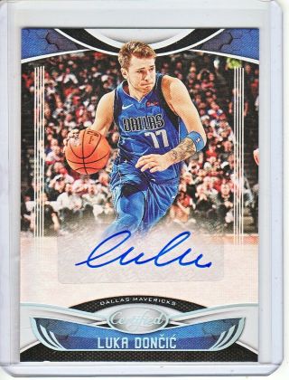 2019 - 20 Luka Doncic Certified Signatures Auto