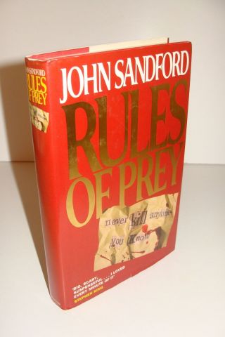 Rules Of Prey By John Sandford Uk 1st/1st 1989 Uk Grafton Hardcover