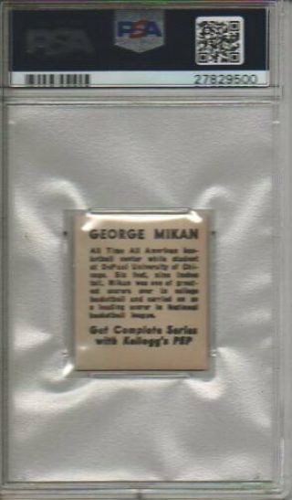1948 Kellogg ' s Pep George Mikan RC Rookie Basketball PSA 5 2