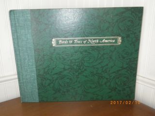 1962 Birds & And Trees Of North America By Rex Brasher Volume 1 Large Book Green