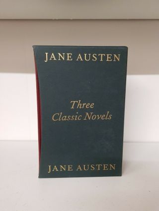 Three Classic Novels Jane Austen 3 Volume Set Folio Society (q) 2