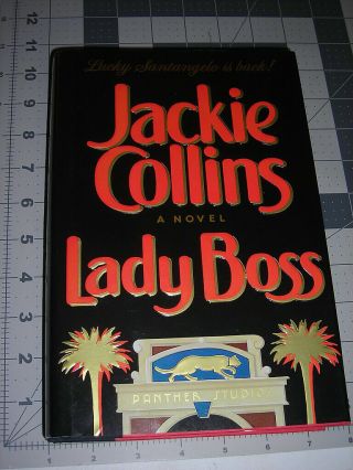 Signed Lady Boss By Jackie Collins 1st Edition/first Printing 1990 Hc/dj