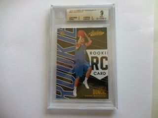 2018 - 19 Absolute Memorabilia Luka Doncic Graded Rookie Card Graded 9