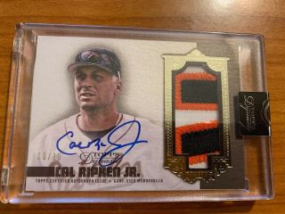2019 Topps Dynasty Cal Ripken Jr.  Game Patch Auto Autograph Ed 8/10