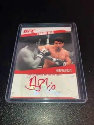 2009 Topps Ufc Round 2 - Frank Mir - Red Ink Autograph 04/25