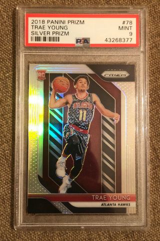 2018 Silver Prizm Trae Young Rookie Refractor Rc Prizms Psa 9 Hawks Star Hot Sp