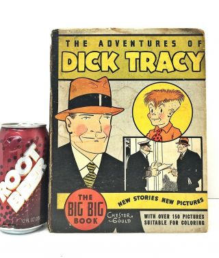 1934 The Adventures Of Dick Tracy 4055 Big Big Book Blb Little