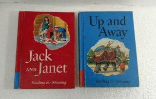 Reading For Meaning Jack And Janet Up And Away 1957 (hardback) Dick Jane Primer