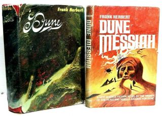Frank Herbert: Dune & Dune Messiah.  1965,  1969 Book Club Editions