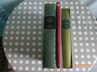 3 Folio Society Books - Return Of The Native / Under Milk Wood / Pickwick Papers