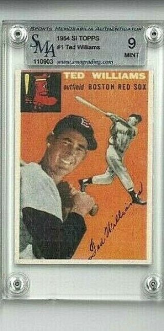 9 Ted Williams 1954 Sports Illustrated 1 1st Issue Topps Card Sma