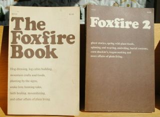 Dyi Best The Foxfire Books 1,  2 Vol.  Set,  Need 4 Survival In Wild,  Good Cond.