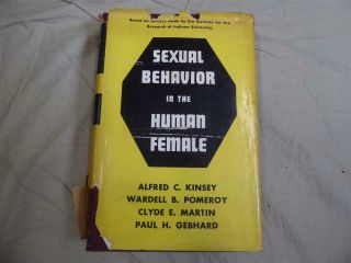 Sexual Behavior In The Human Female Alfred Kinsey 1953 Hardcover W/ Dust Jacket