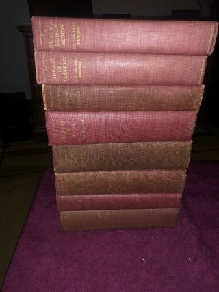 The Story Of Civilization,  Will And Ariel Durant Complete 8 Volume Set,  History