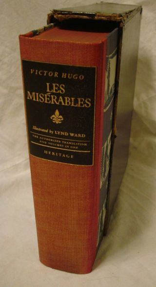 Victor Hugo Les Miserables Illus By Lynd Ward Heritage Press Sandglass
