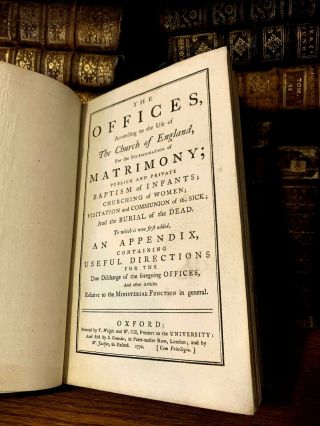 1770 The Offices According To The Use Of The Church Of England