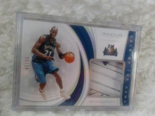 2018 - 19 Panini Immaculate Kevin Garnett Soul Of The Game Shoe Patch 06/24