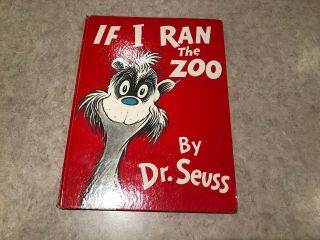 Vintage Dr.  Seuss " If I Ran The Zoo " 1950 First Edition Very