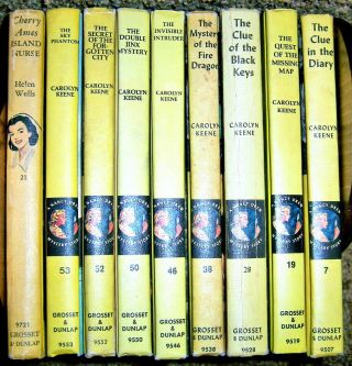 8 Nancy Drew Mystery Stories Carolyn Keene 1960s/70 