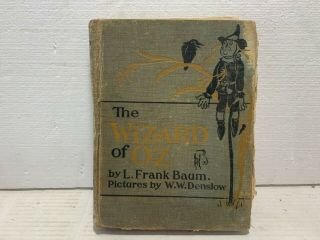 Vintage The Wizard Of Oz By L.  Frank Baum 1903 Pictures By W.  W.  Denslow