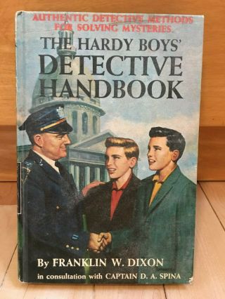 Vintage Hardy Boys Detective Handbook 1959,  Franklin W Dixon,  Captain D A Spina