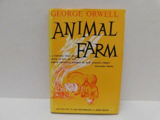 Vintage Animal Farm By George Orwell 1954 Illustrated Ed.  Harcourt,  Brace & World