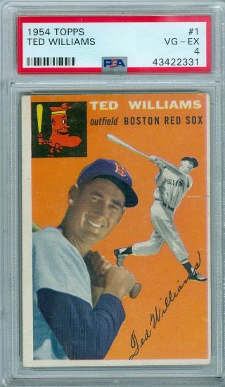 Ted Williams 1954 Topps 1 Psa 4