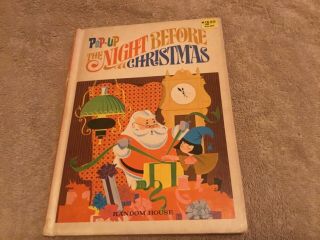 Childrens Vintage Pop - Up Book The Night Before Christmas Random House