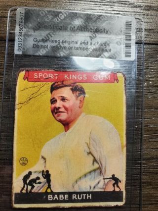 1933 Goudey Sport Kings Babe Ruth 2 York Yankees Baseball Card