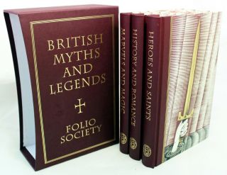 Folio Society British Myths And Legends,  3 Volume Set In Slip Case.  2005