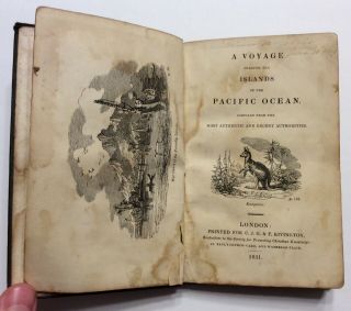 Rare Early 1831 “a Voyage Through The Islands Of The Pacific Ocean” Book Explore