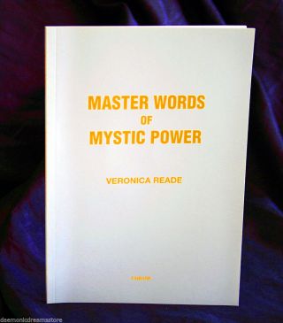 Master Words Of Mystic Power.  Finbarr Occult Magick.  White Magic.  Mind Power