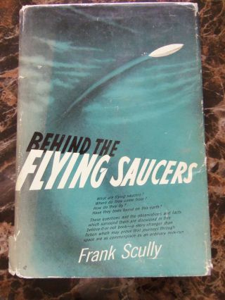 1950 1st Edition Hb/dj Ufo Behind The Flying Saucers Frank Scully